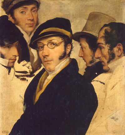 Autoportrait dans un groupe d